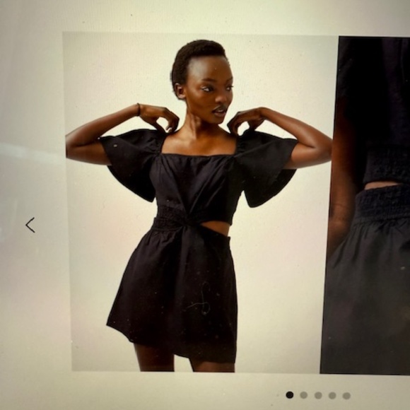 French Connection Alania Lyocell Cut Out Dress Size 6 - Picture 4 of 5